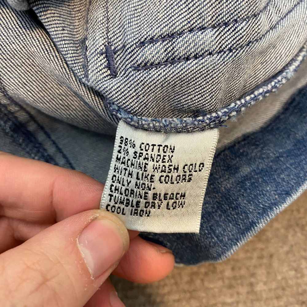 Talbots Jacket Womens‎ 4 Blue Denim Stretch Trucker Flap Pockets Button Front - Picture 6 of 11